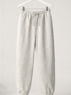 American Eagle Outfitters Heather Light Gray Drawstring Sweatpants